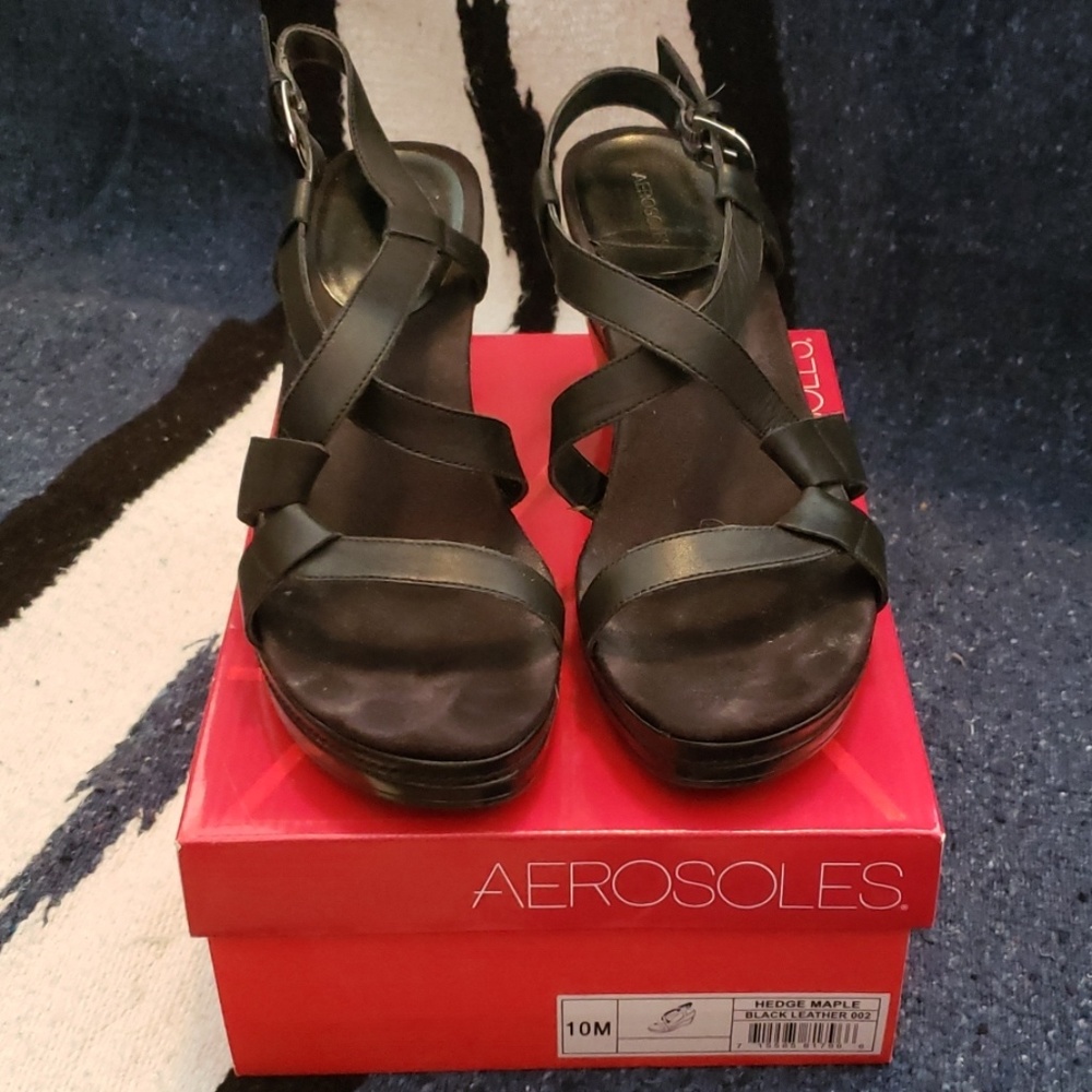 Aerosole hedge maple wedge sandal